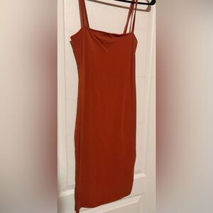 Forever 21 Vibrant Orange Pencil Skirt